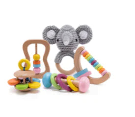 Montessori Baby Toy Set with Bath Gift Box (One Set)